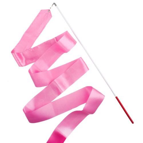 Pink gymnastic ribbon