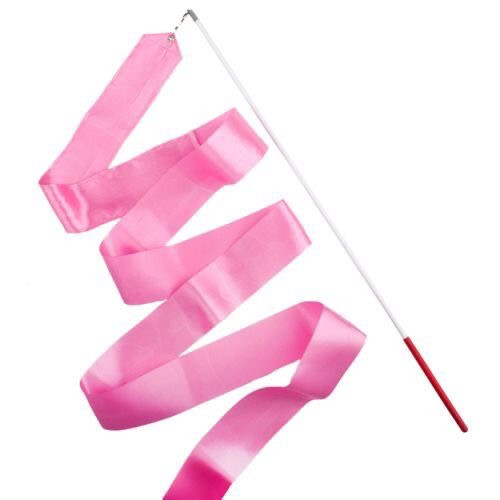 Pink gymnastic ribbon